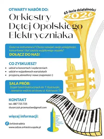 Otwarty nabór do Orkiestry Dętej ZSE w Opolu 2026